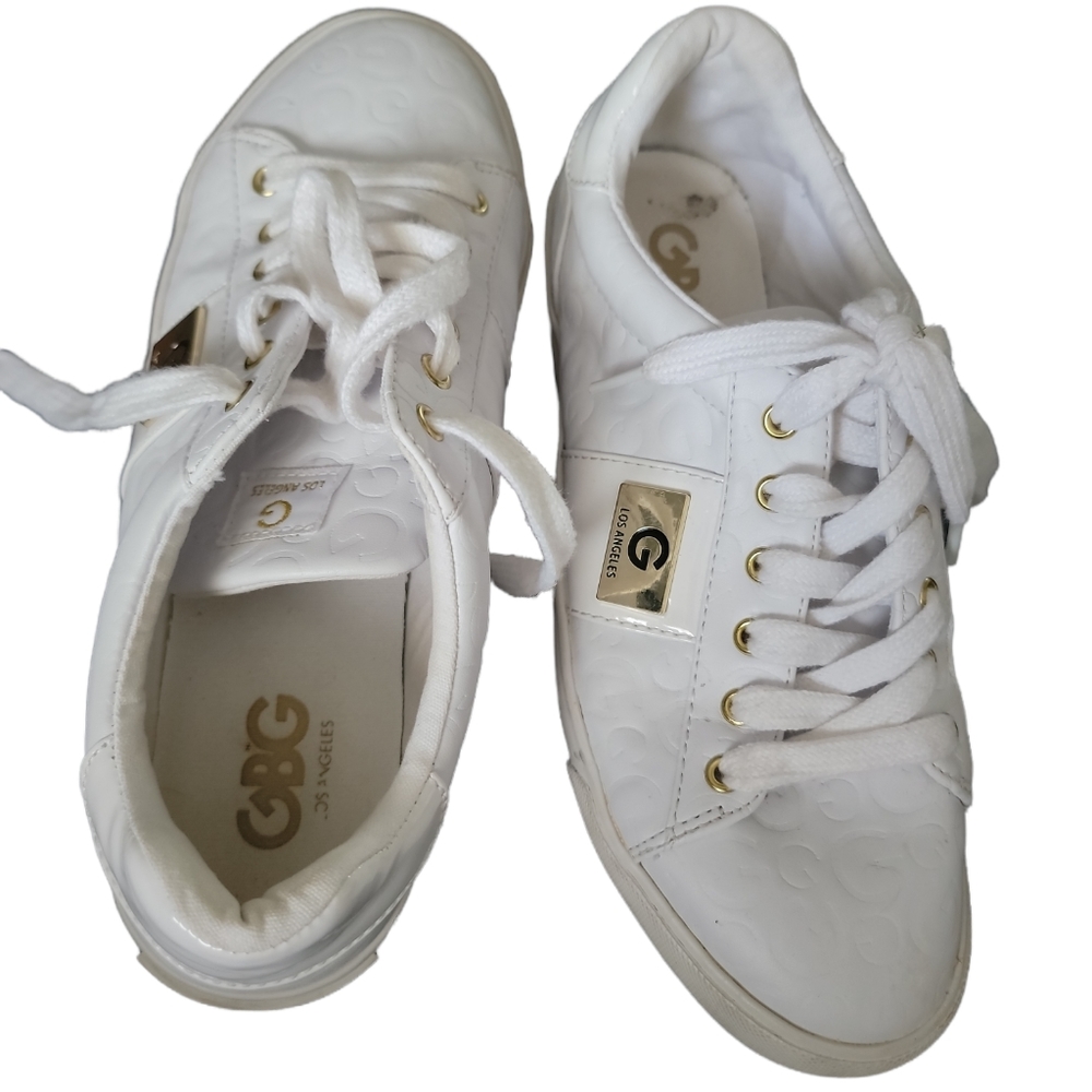 G By Guess Backer 2 Women's White Sneakers 8M(289-0120)G by GUESS
